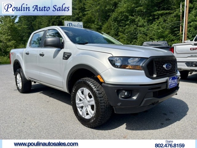 Silver 2019 Ford Ranger Pickup Truck Four-Wheel Drive Automatic