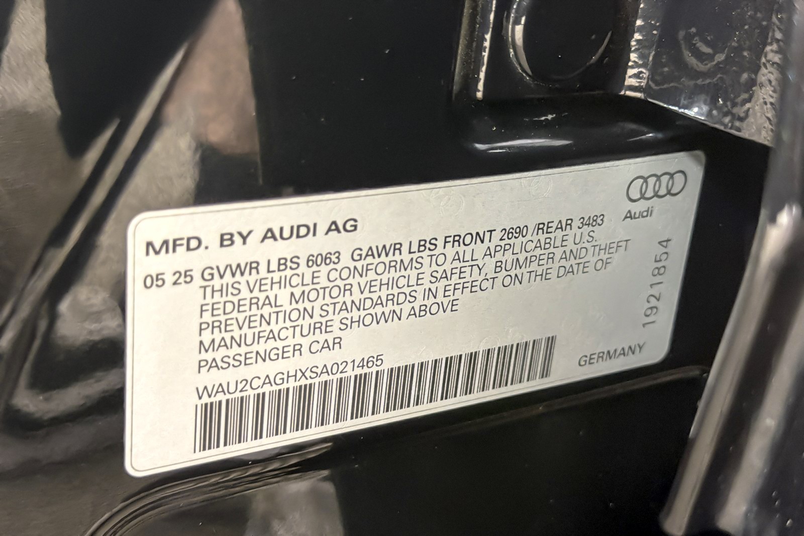 Certified Used 2025 Mythos Black Metallic Audi Premium Plus RWD image 27