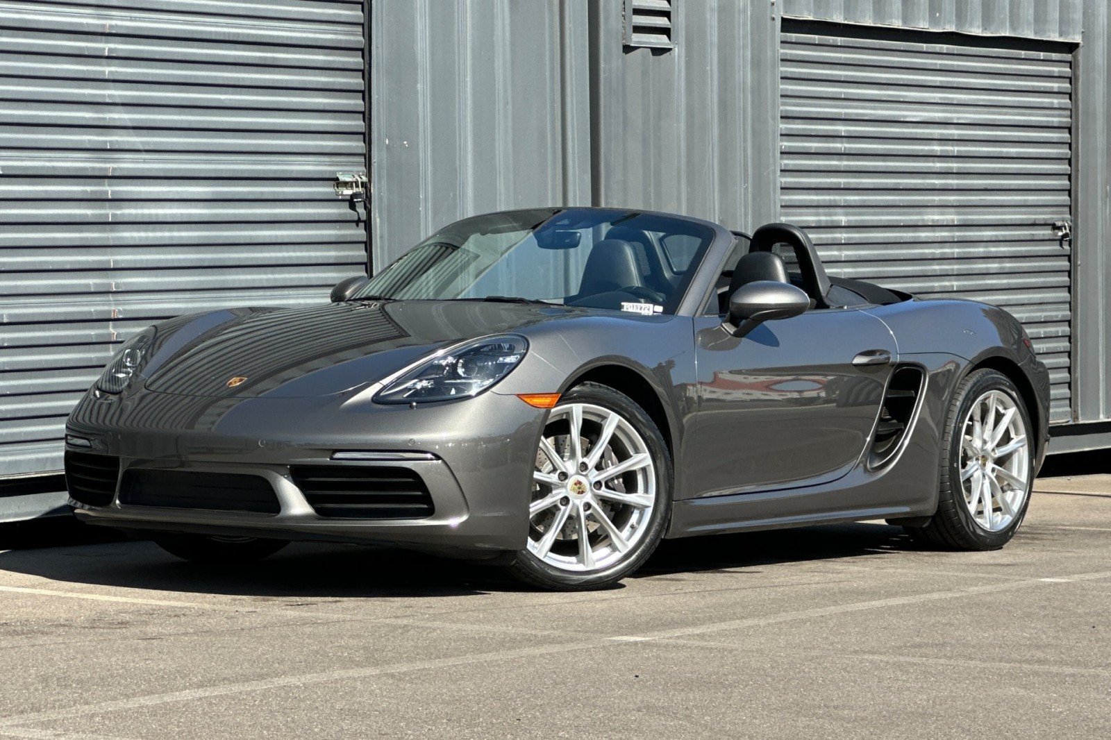 Gray (Agate Grey Metallic) 2022 Porsche 718 Boxster Convertible Automatic