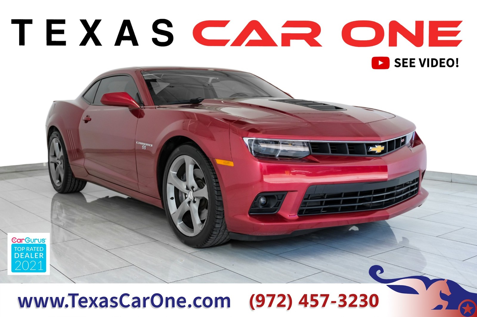 2014 Chevrolet Camaro 2SS AUTOMATIC RS PKG HEADUP DISPLAY LEATHER HEATED 1