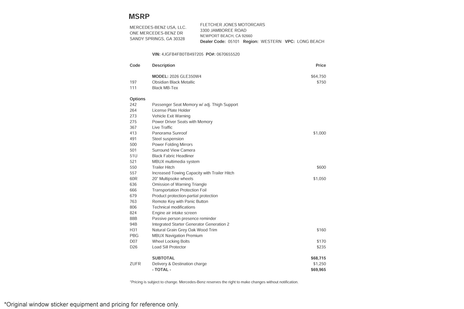 Certified Used 2026 Obsidian Black Metallic Mercedes-Benz GLE 350 4MATIC® SUV image 2