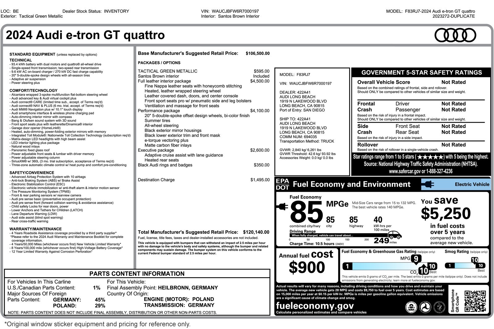 Used 2024 Tactical Green Metallic Audi Premium Plus quattro image 2