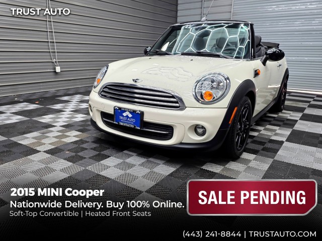 Pepper White 2015 MINI Cooper Convertible Front-Wheel Drive 6-Speed Automatic