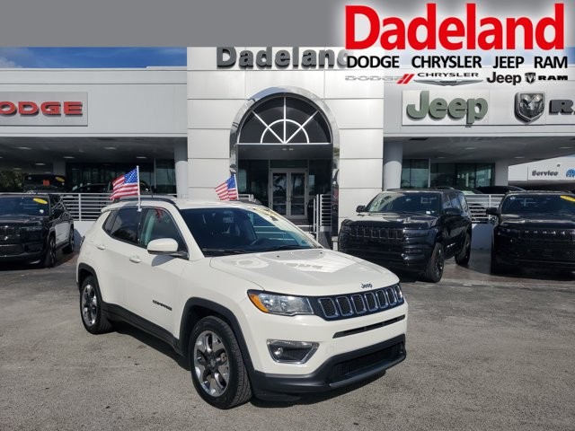White Clearcoat 2019 Jeep Compass Limited FWD SUV / Crossover Front-Wheel Drive Automatic