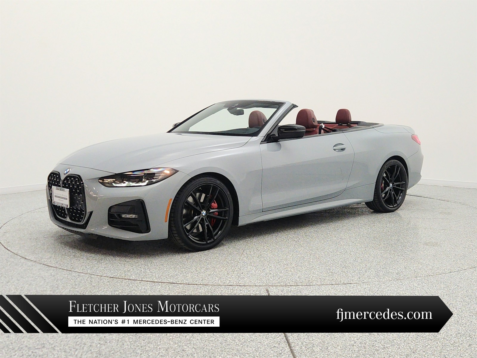 Gray (Brooklyn Grey Metallic) 2023 BMW 4 Series 430i Convertible RWD Convertible Rear-Wheel Drive Automatic