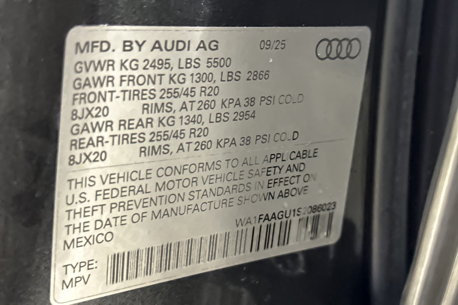 New 2025 Daytona Gray Pearl Effect Audi Prestige 2.0 TFSI quattro image 24