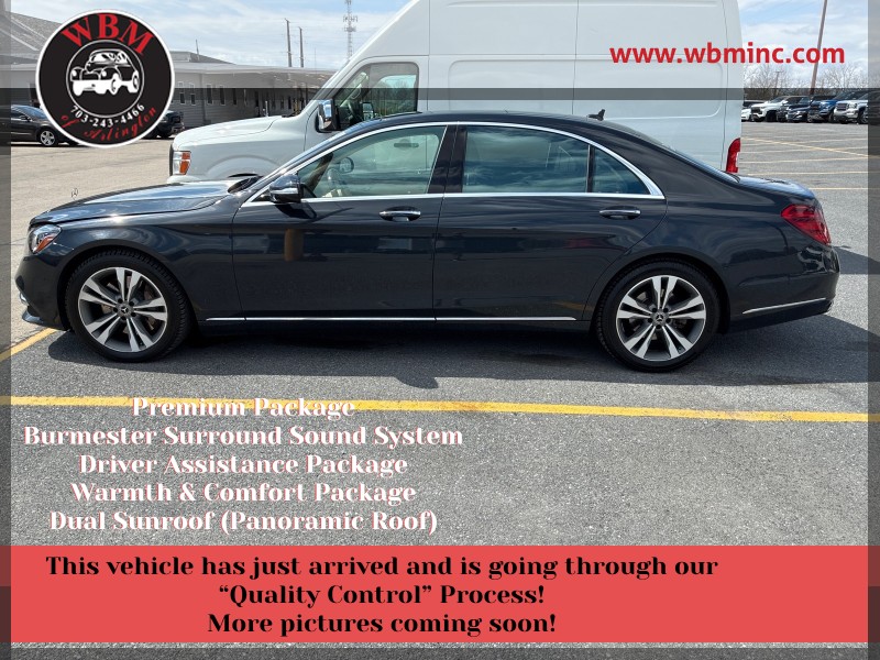 Anthracite Blue Metallic 2018 Mercedes-Benz S-Class S 450 4MATIC AWD Sedan All-Wheel Drive Automatic