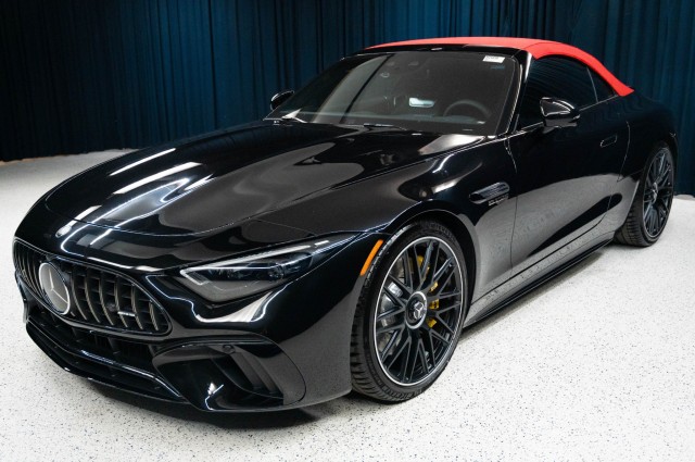 Obsidian Black Metallic 2026 Mercedes-Benz SL-Class Convertible All-Wheel Drive Automatic