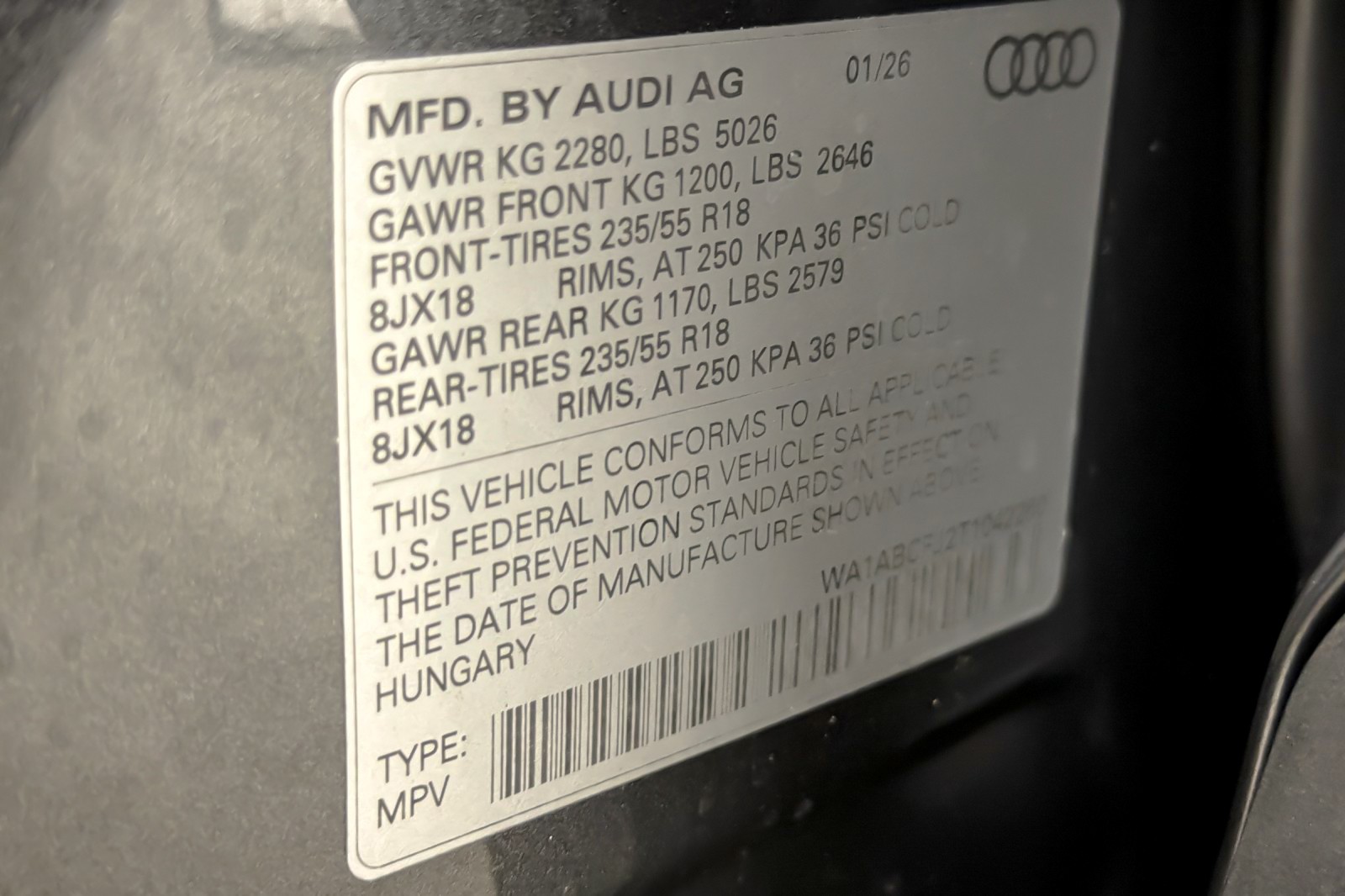 New 2026 Daytona Gray Pearl Effect Audi S line quattro image 28