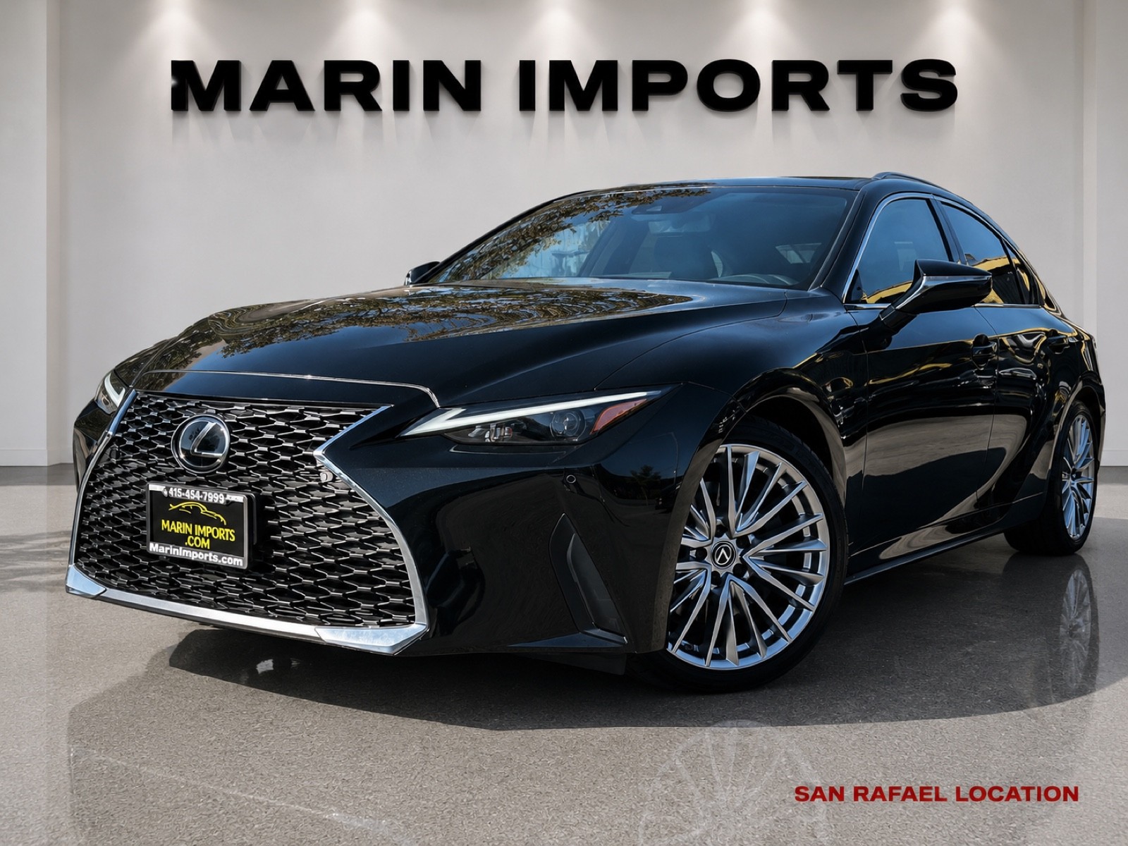 Black (Caviar) 2022 Lexus IS Sedan Rear-Wheel Drive Automatic