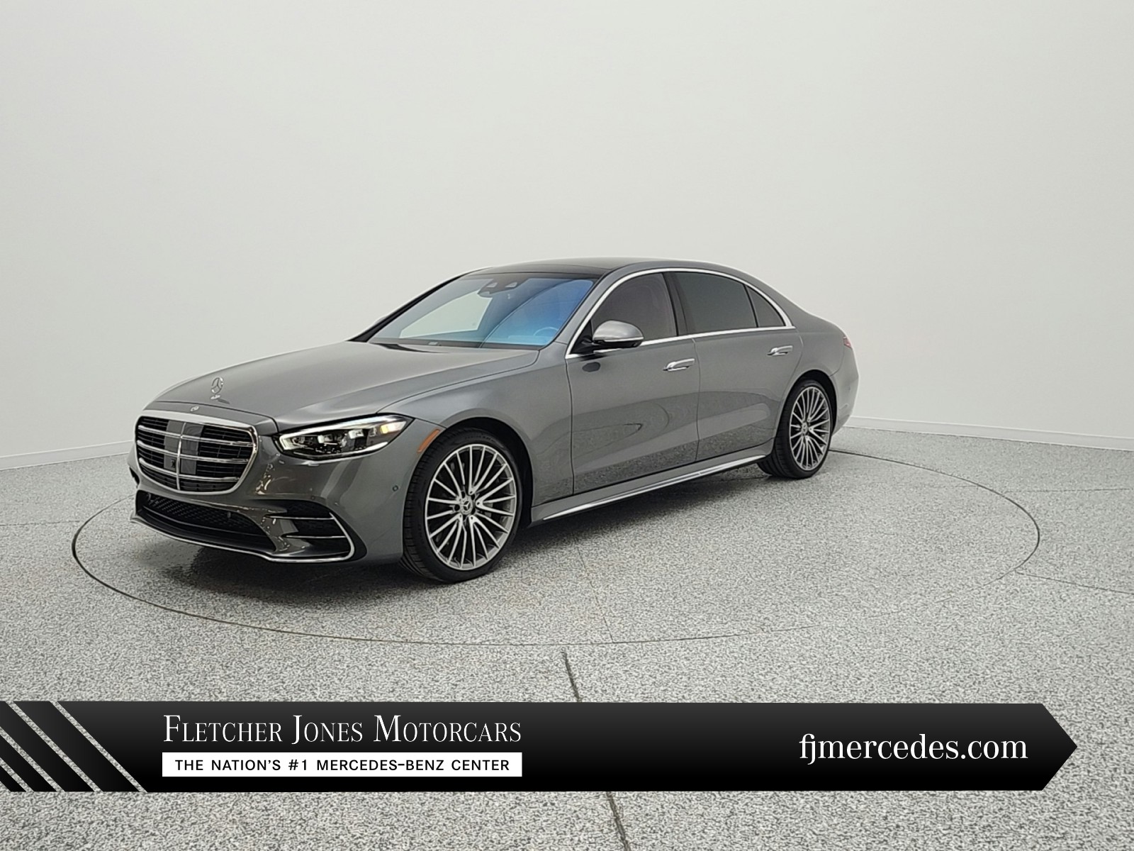 Gray (Selenite Grey) 2023 Mercedes-Benz S-Class S 500 4MATIC AWD Sedan All-Wheel Drive Automatic