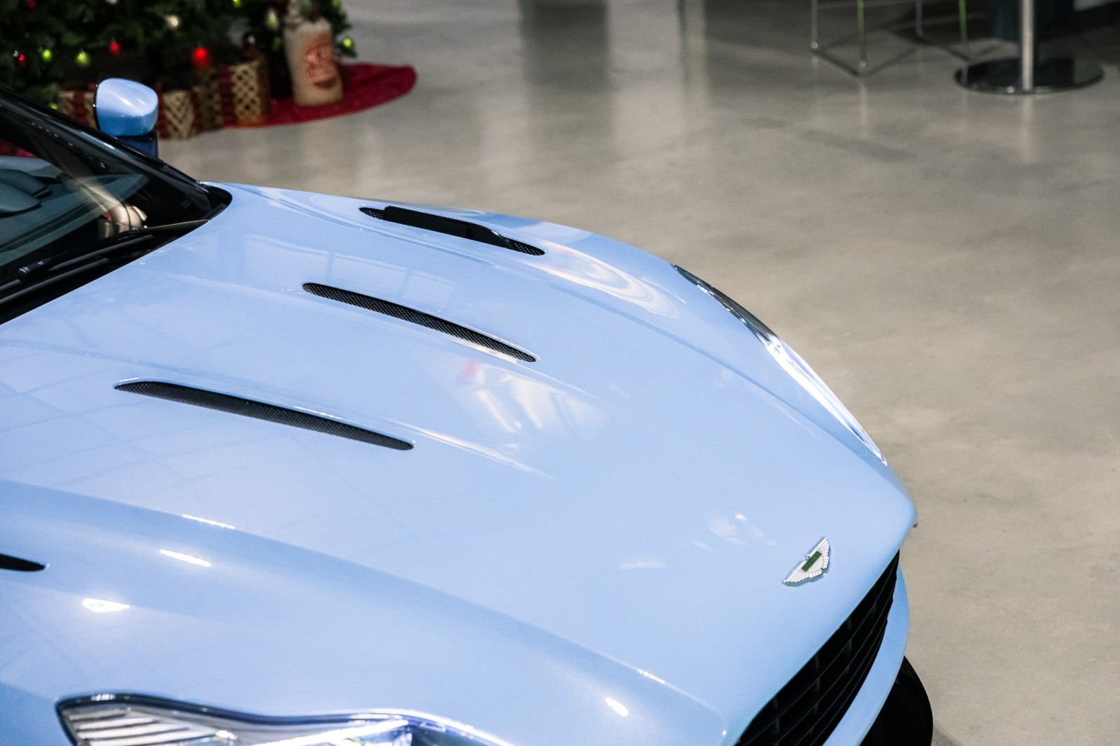 Used Car 2017 Aston Martin Db11  - Frosted Glass Blue Paint - Exterior Black Pack - Premium Audio For Sale Under $110,000 In Boerne, Texas