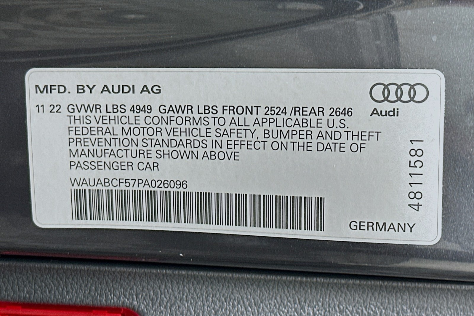 Used 2023 Manhattan Gray Metallic Audi Premium image 24