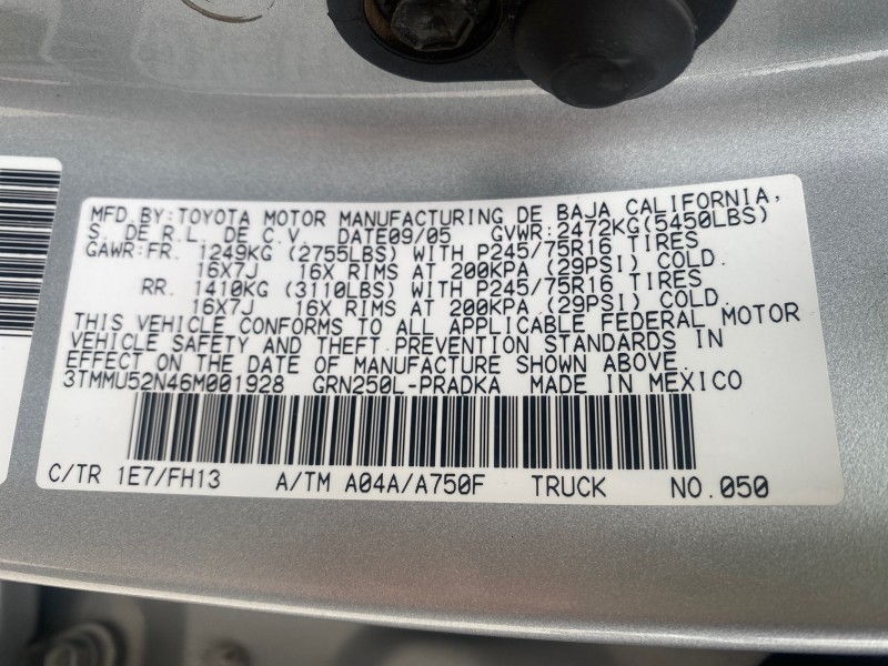 2006 Toyota Tacoma 1 OWNER 4WD CREW CAB in , 