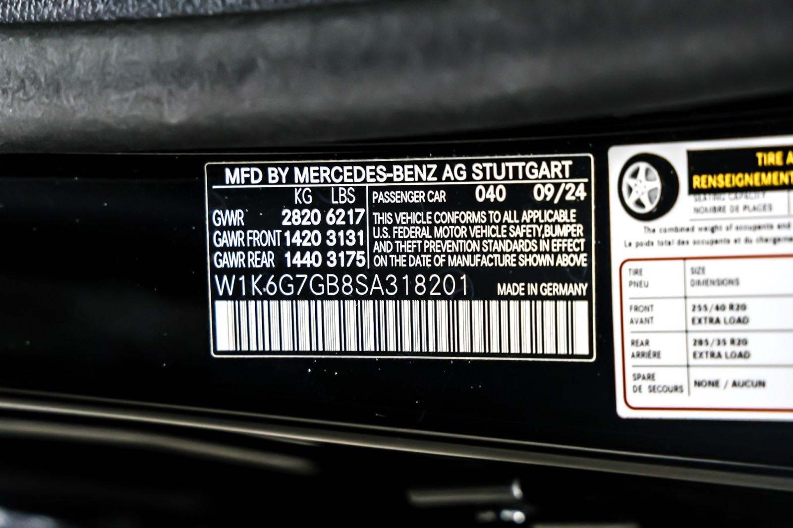 Certified Used 2025 Black Mercedes-Benz S 580 4MATIC® Sedan image 27