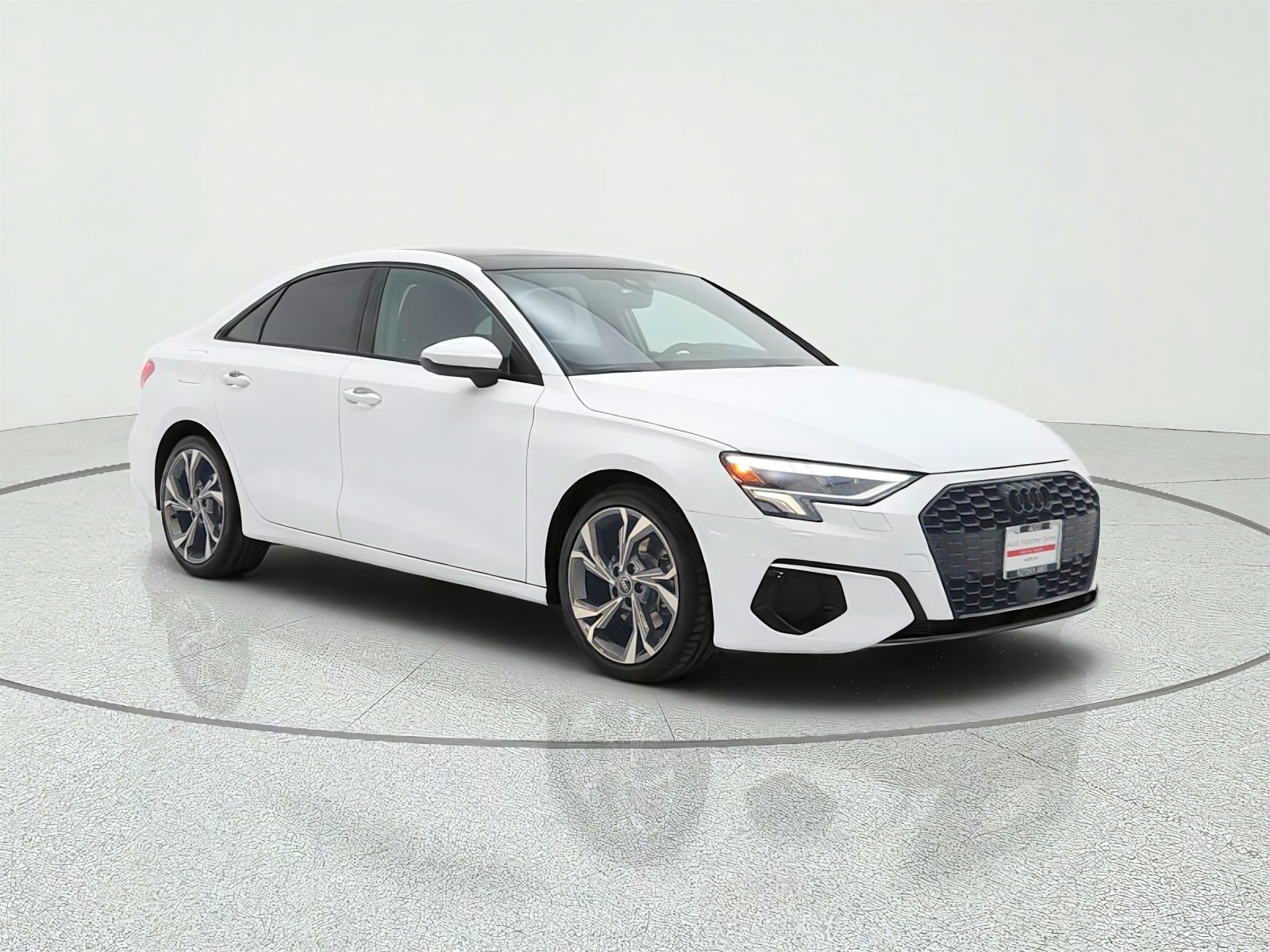 Used 2023 Glacier White Metallic Audi Premium Plus image 3