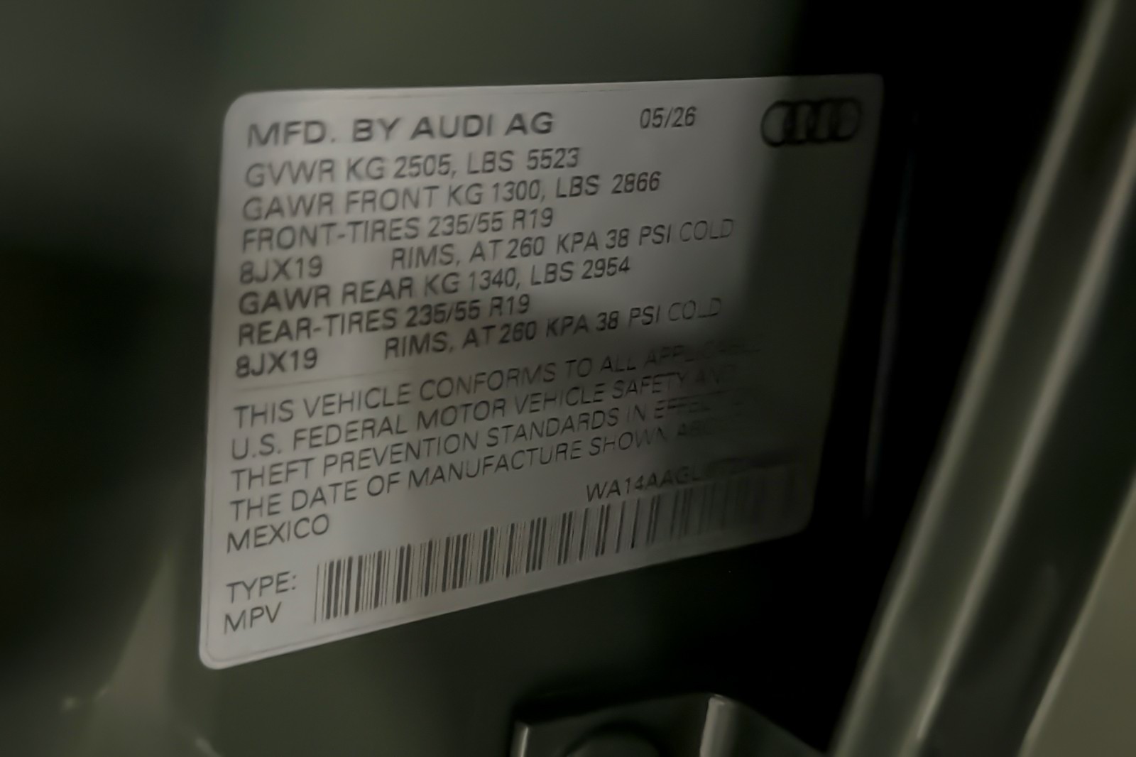 New 2026 District Green Metallic Audi Premium 2.0 TFSI quattro image 27