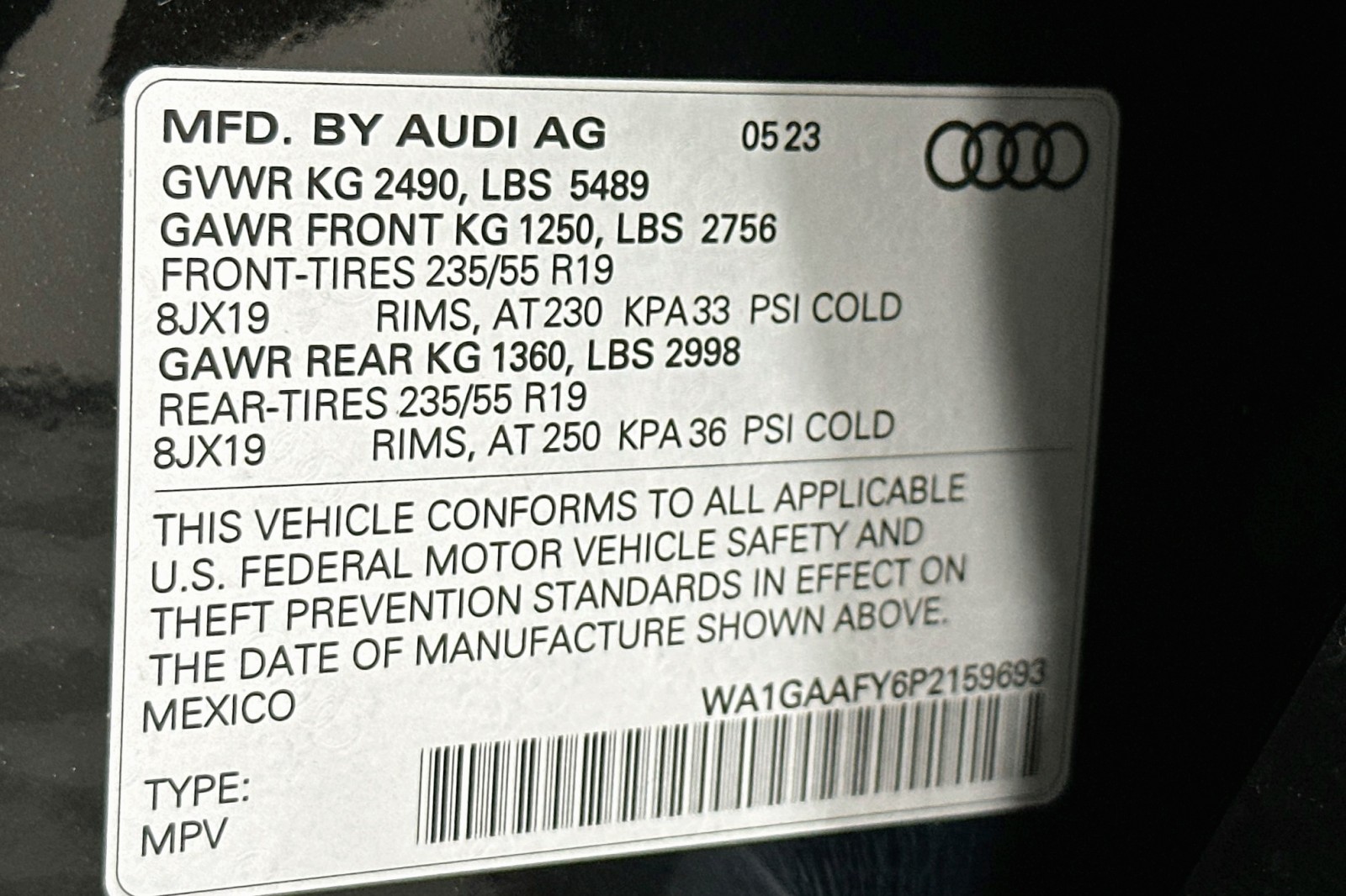Used 2023 Mythos Black Metallic Audi S line Premium image 24