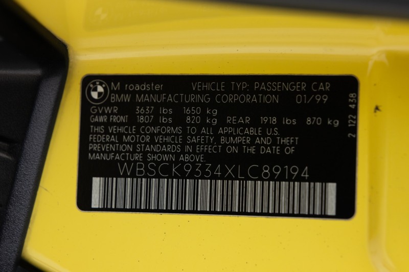 1999 BMW Z3 M 3.2L in , 