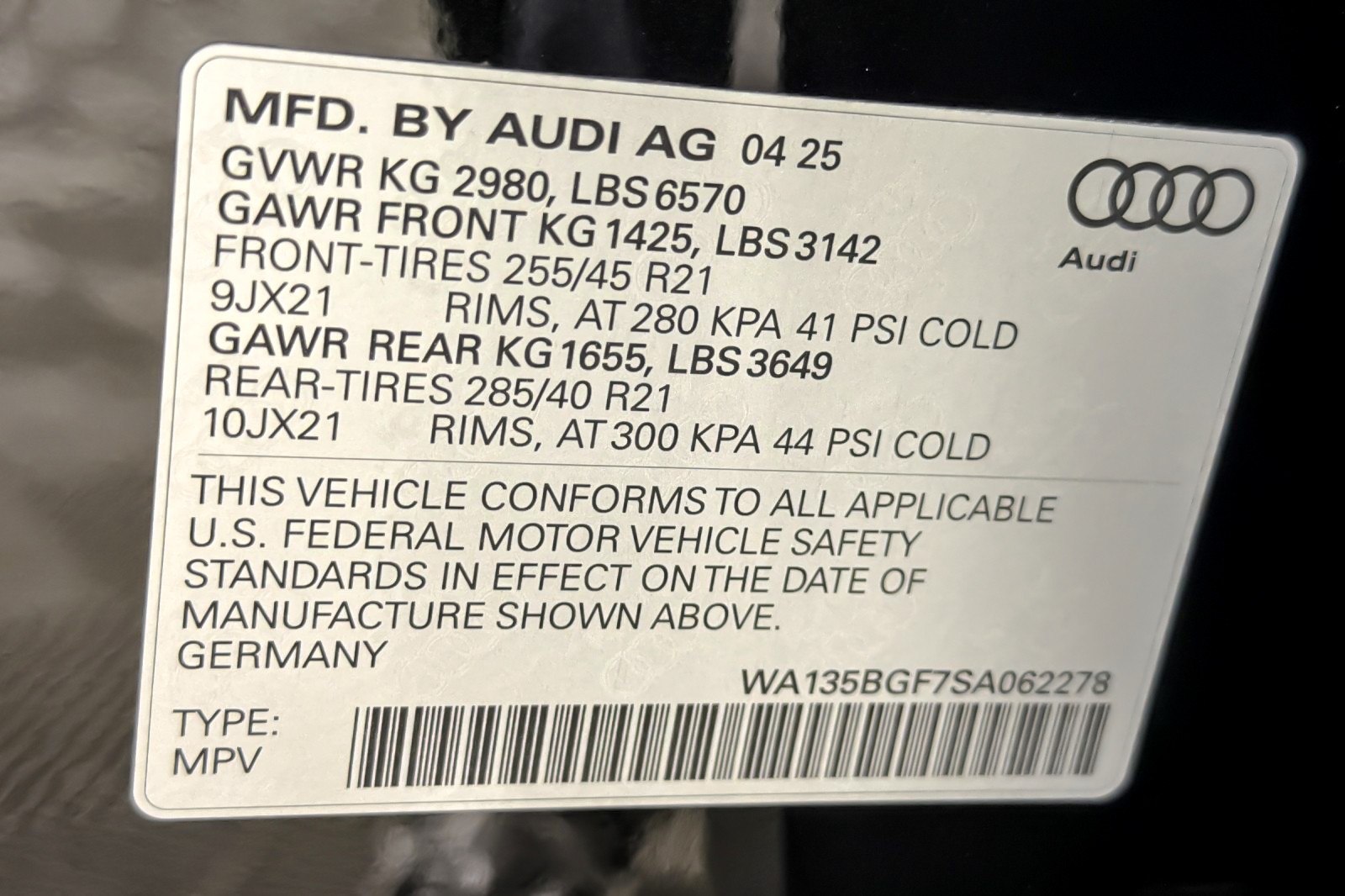 Certified Used 2025 Mythos Black Metallic Audi Prestige quattro image 28