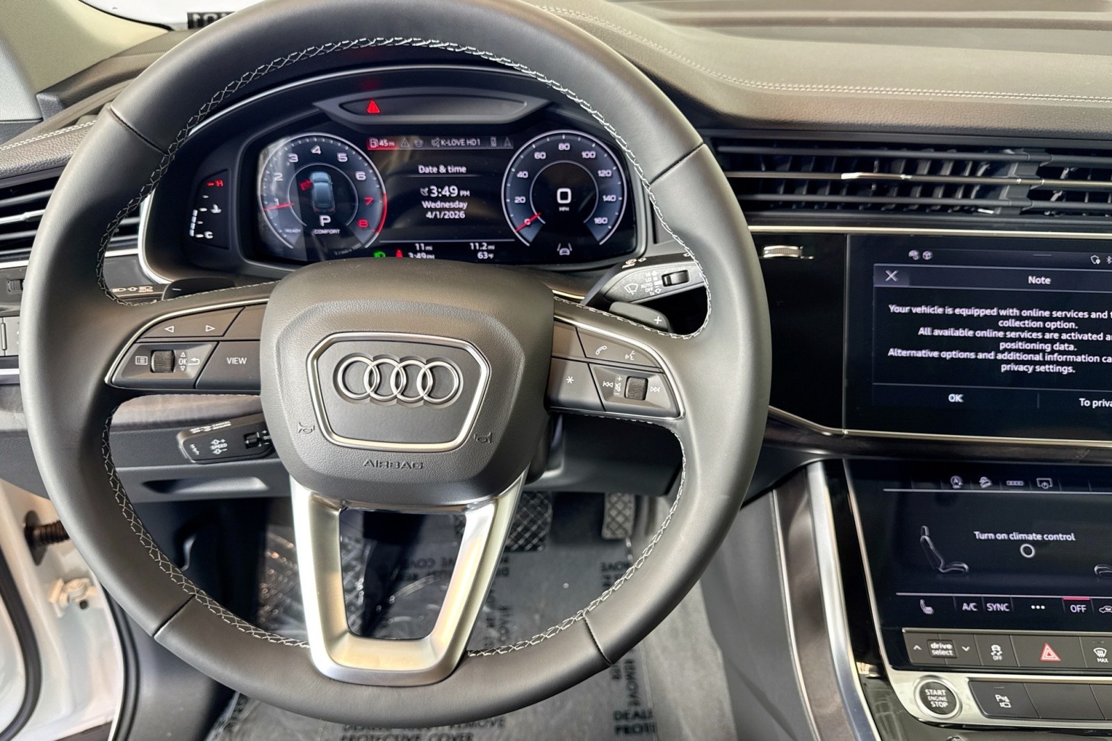 New 2026 Carrara White Audi Premium 45 quattro image 10