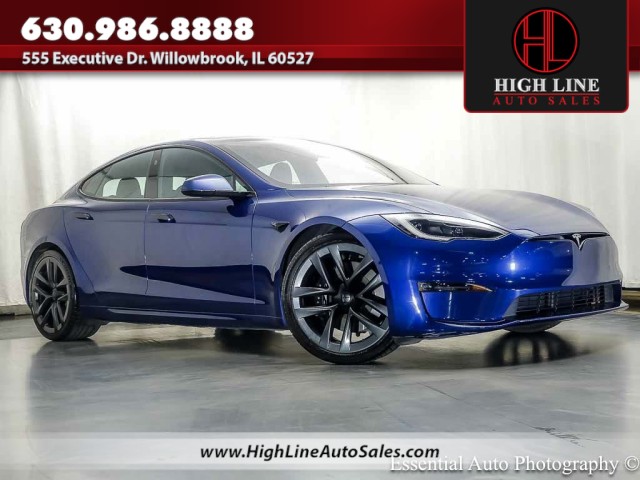 Deep Blue Metallic 2022 Tesla Model S Sedan All-Wheel Drive Automatic