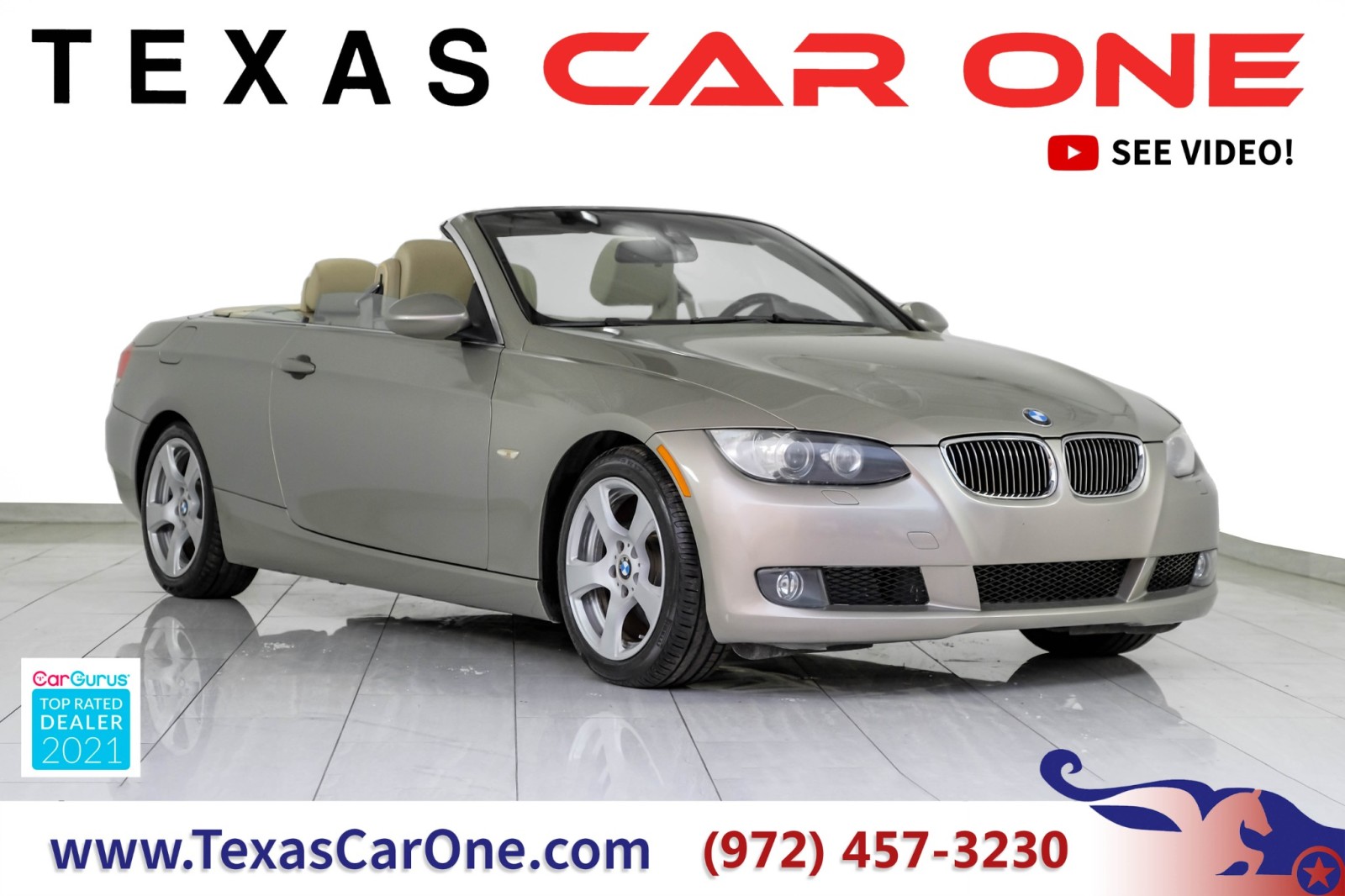 2007 BMW 328i Convertible AUTOMATIC LEATHER HEATED SEATS PUSH BUTTON START D 1