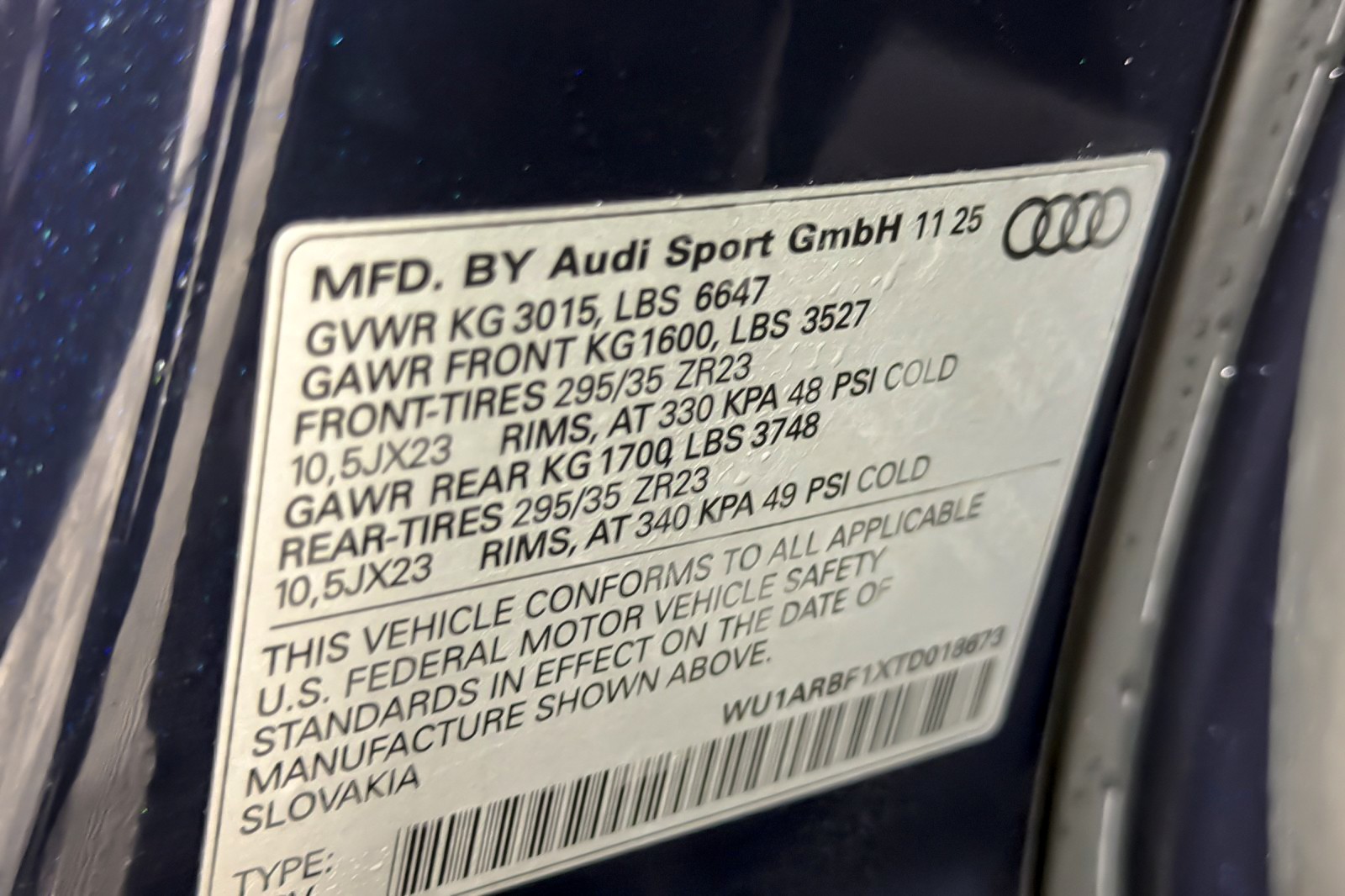 New 2026 Waitomo Blue Metallic Audi performance quattro image 28