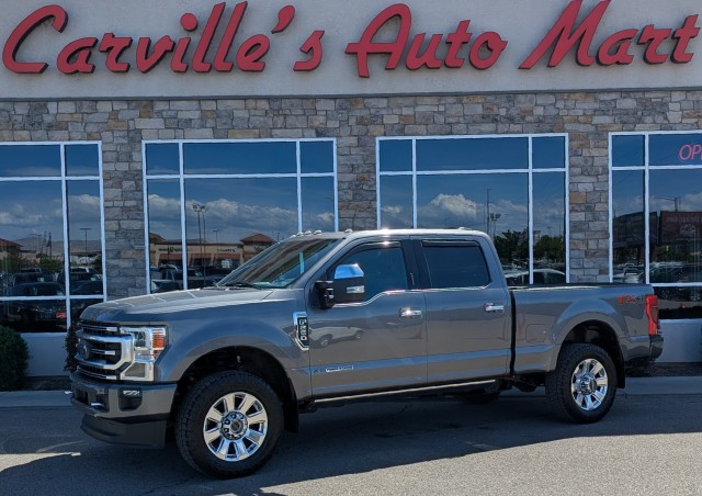 Carbonized Gray Metallic 2021 Ford F-250 Super Duty Platinum Crew Cab 4WD Pickup Truck Four-Wheel Drive Automatic
