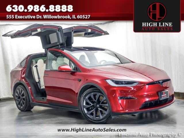 Ultra Red 2023 Tesla Model X AWD SUV / Crossover All-Wheel Drive Automatic