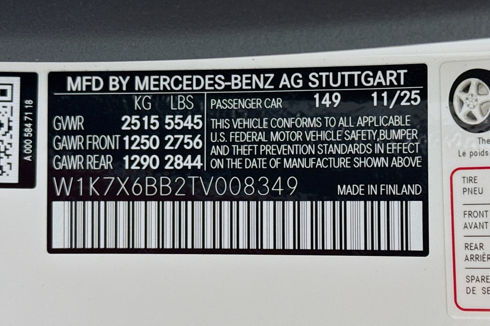 New 2026 Polar White Mercedes-Benz AMG® GT 53 4-Door Coupe image 23