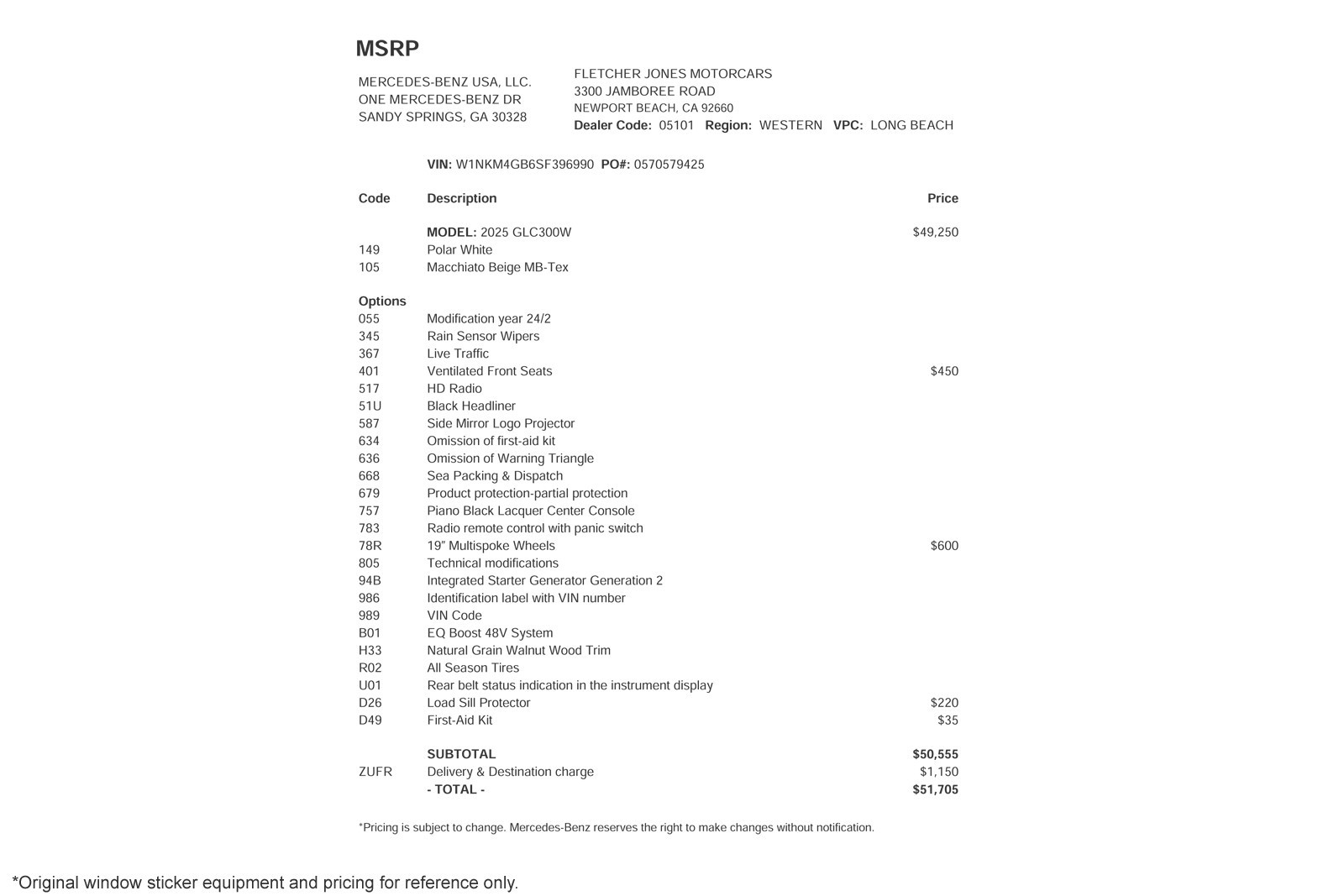 Certified Used 2025 Polar White Mercedes-Benz GLC 300 SUV image 2