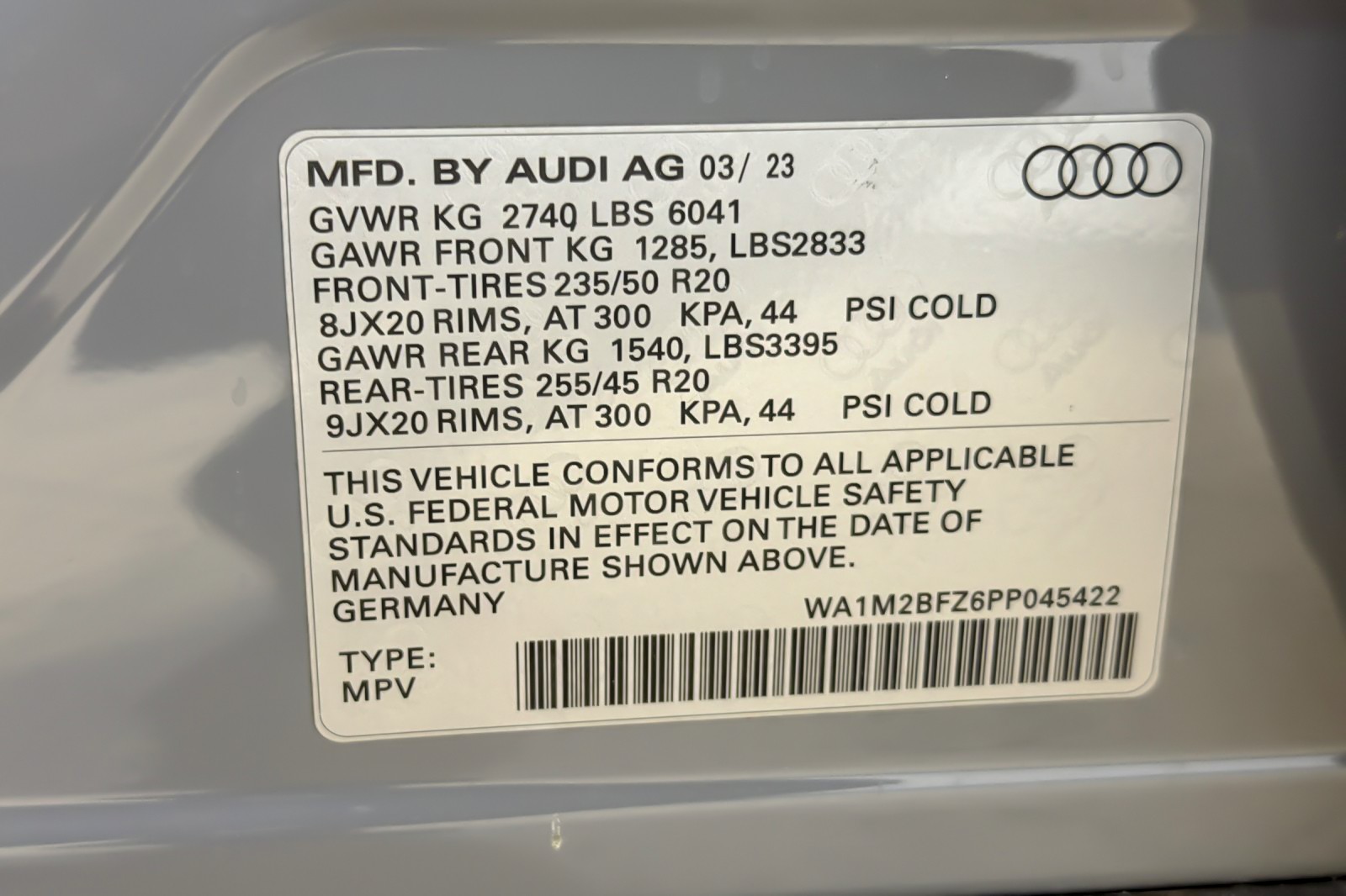 Certified Used 2023 Pebble Gray Audi Prestige 50 quattro image 28