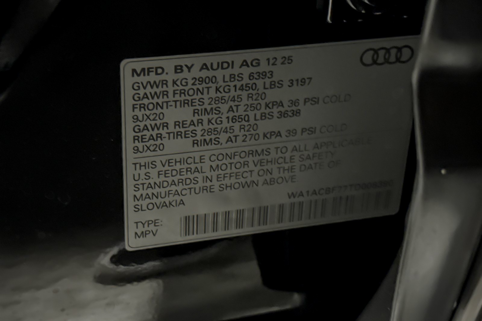 New 2026 Mythos Black Metallic Audi Premium 45 quattro image 26