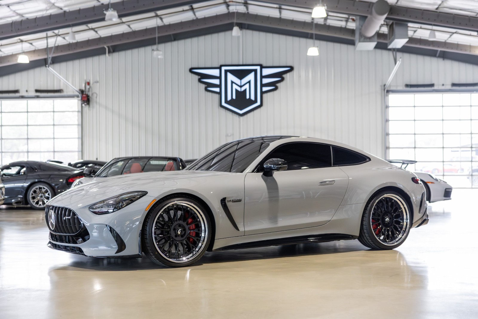 Gray (MANUFAKTUR Alpine Grey) 2025 Mercedes-Benz AMG GT 63 S E Performance 4MATIC Coupe All-Wheel Drive Automatic