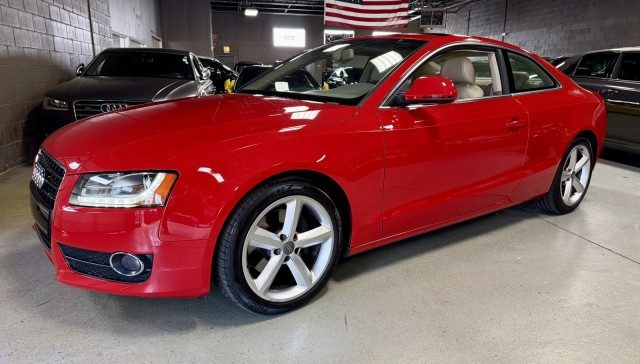 Brilliant Red 2009 Audi A5 quattro Coupe AWD Coupe All-Wheel Drive Automatic