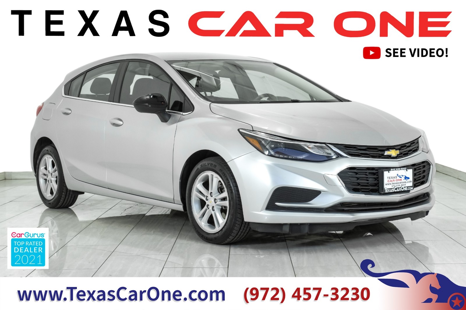 2018 Chevrolet Cruze LT HATCHBACK AUTOMATIC REAR CAMERA BLUETOOTH CRUIS 1