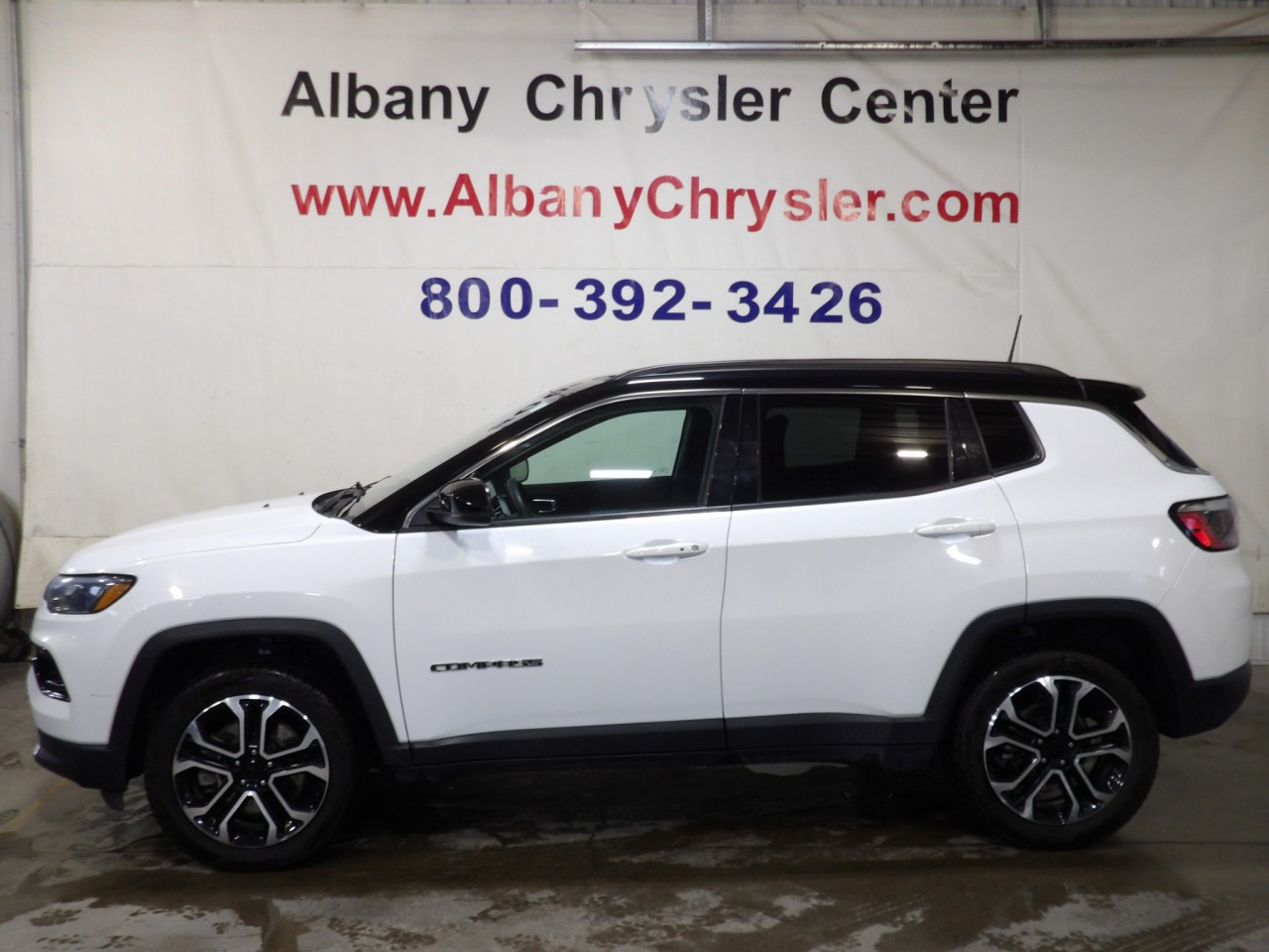 White 2023 Jeep Compass Limited 4WD SUV / Crossover Four-Wheel Drive Automatic