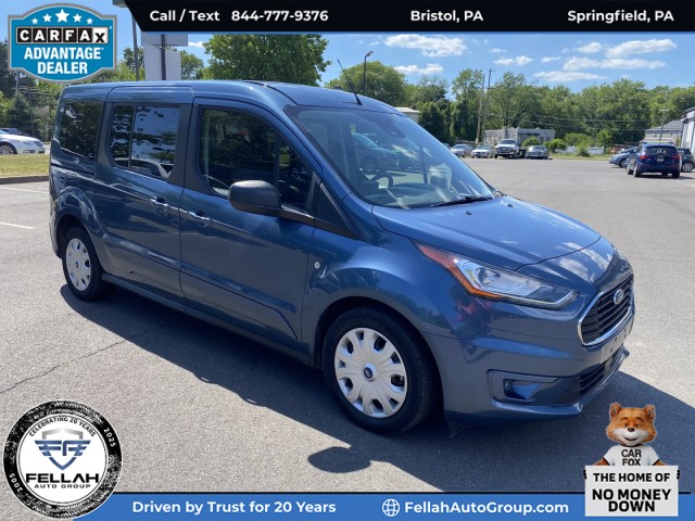 Blue 2023 Ford Transit Connect Wagon XLT LWB FWD with Rear Liftgate Van Front-Wheel Drive Automatic