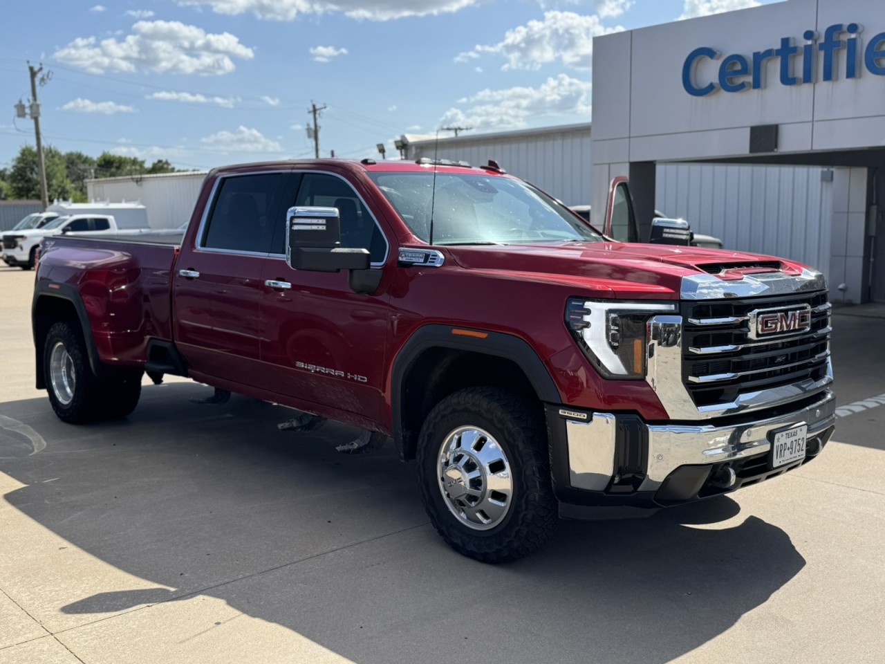 Volcanic Red Tintcoat 2024 GMC Sierra 3500HD Pickup Truck Four-Wheel Drive Automatic