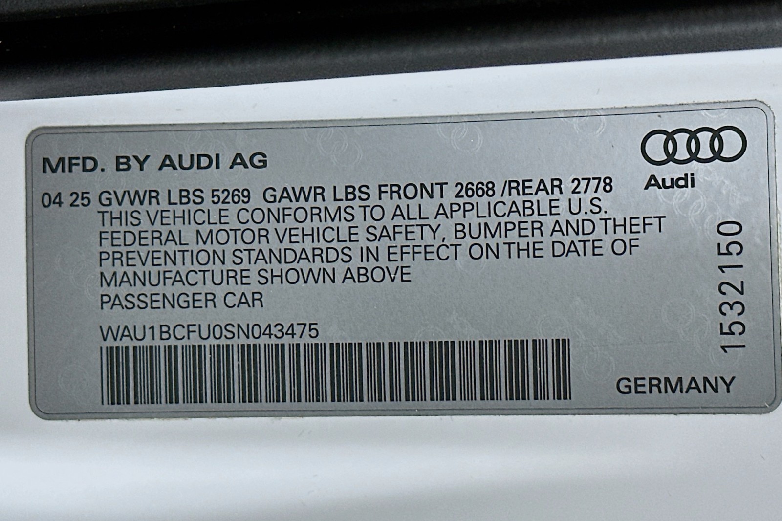 Used 2025 Arkona White Audi Premium image 24