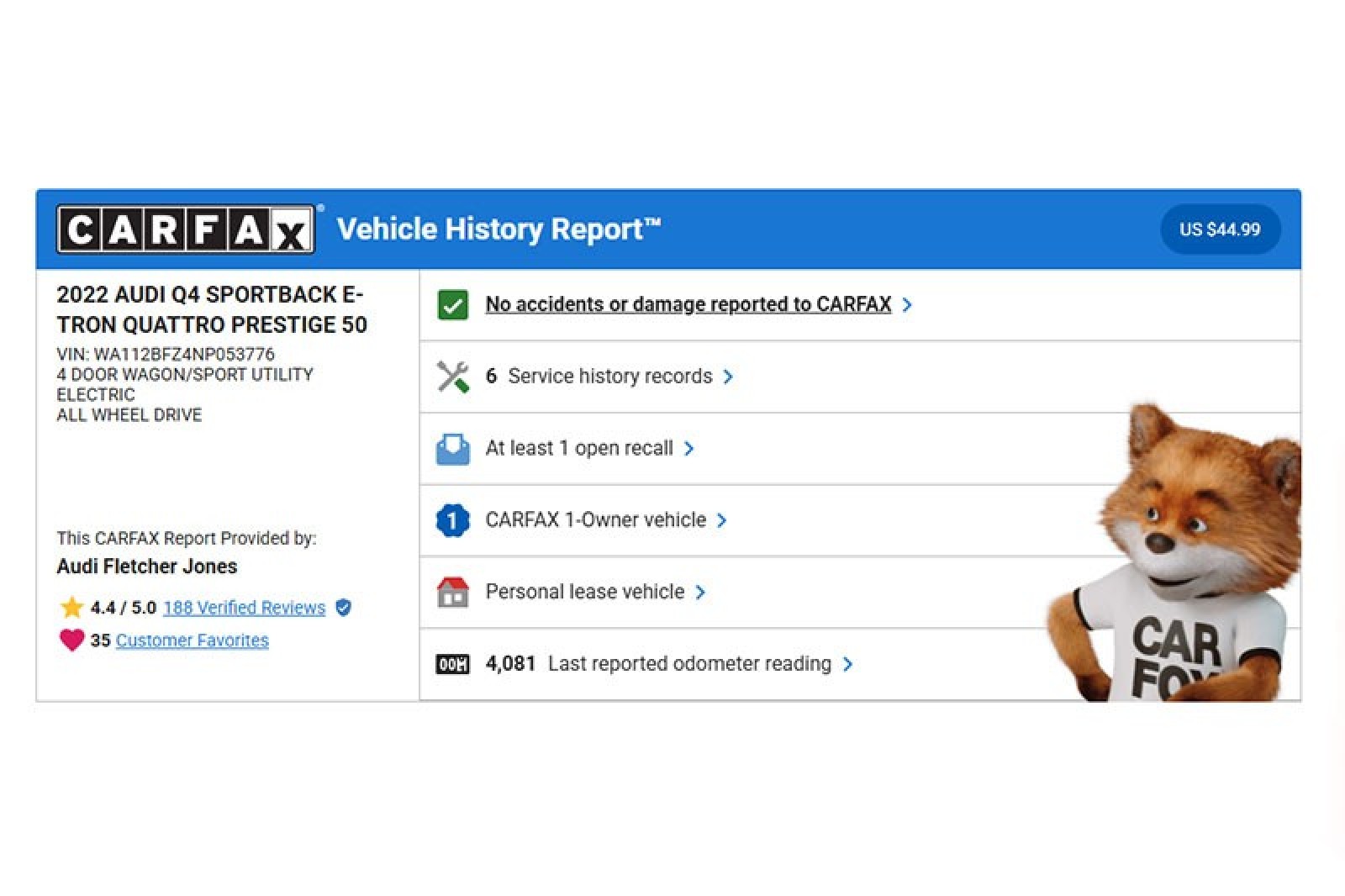 Used 2022 Audi Q4 Sportback e-tron Prestige with VIN WA112BFZ4NP053776 for sale in Walnut Creek, CA