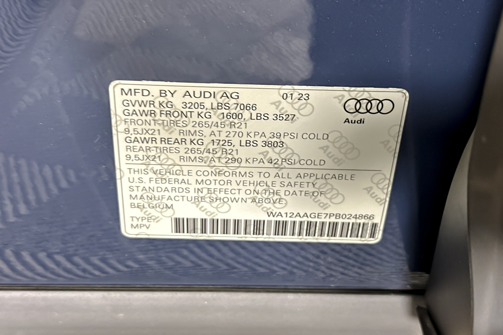 Certified Used 2023 Plasma Blue Metallic Audi S line Premium Plus quattro image 26
