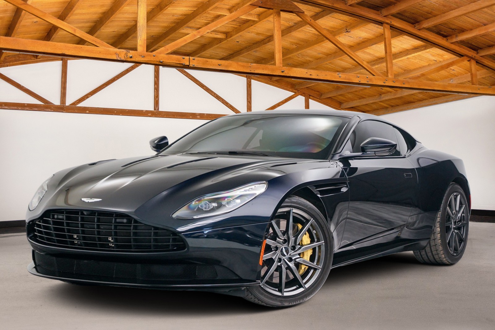 Midnight Blue 2017 Aston Martin DB11 V12 Coupe RWD Coupe Rear-Wheel Drive Automatic