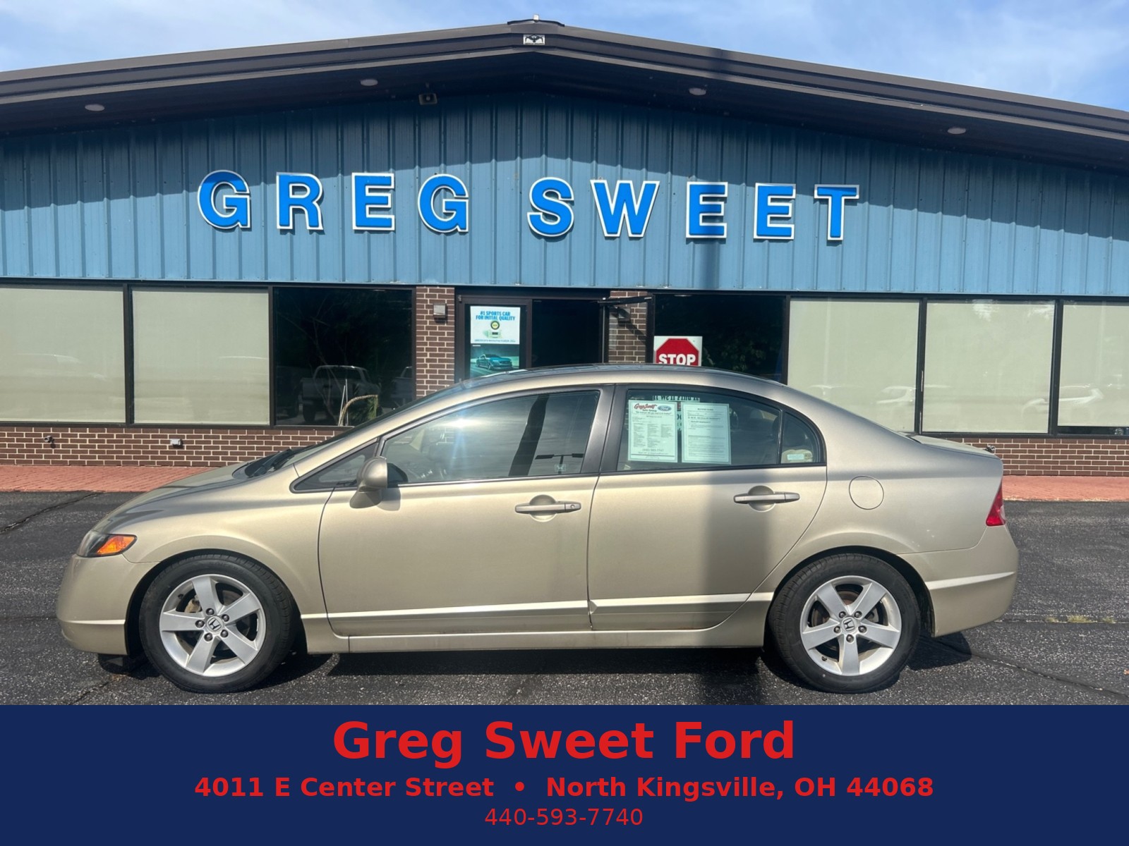 Brown (Borrego Beige Metallic) 2007 Honda Civic Sedan Front-Wheel Drive Automatic