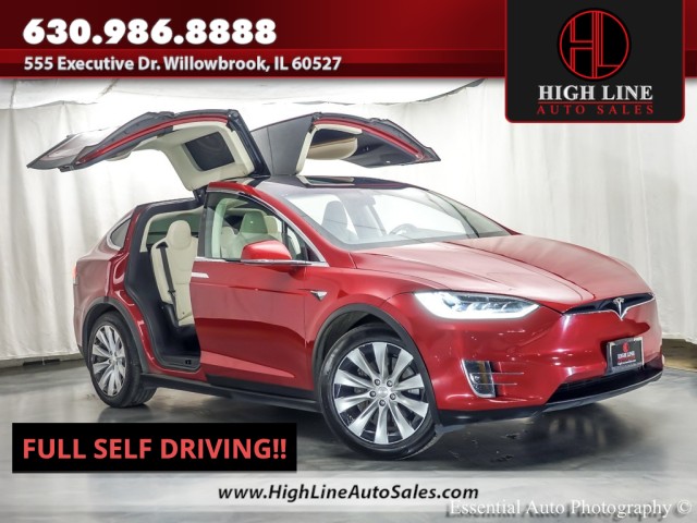 Red Multi-Coat 2019 Tesla Model X Long Range AWD SUV / Crossover All-Wheel Drive Automatic