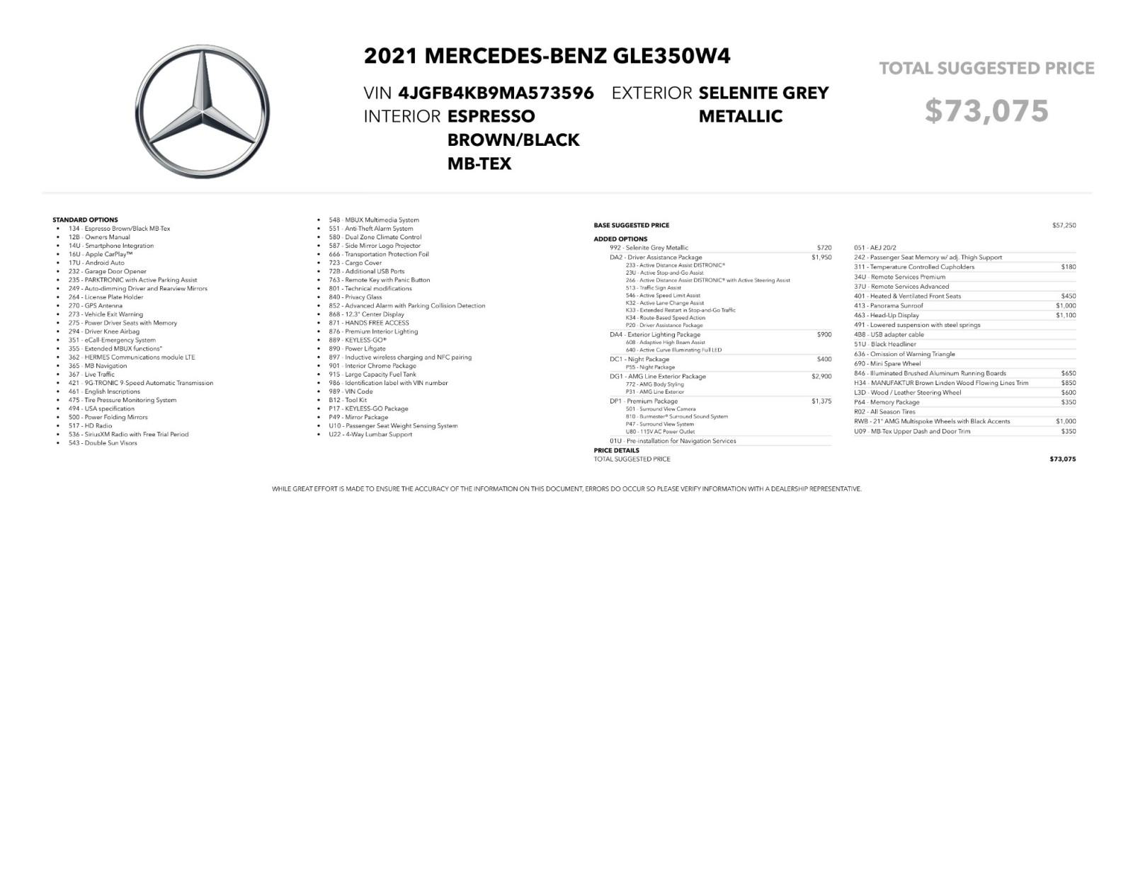 2021 Mercedes-Benz GLE 350 4MATIC AMG SportLine RunningBoards 8