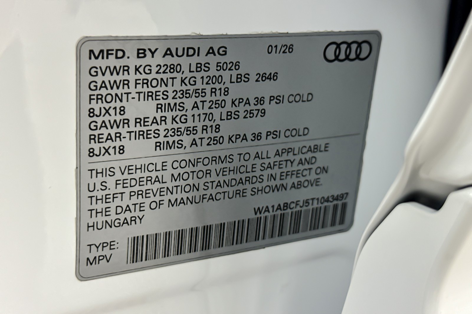 New 2026 Arkona White Audi S line quattro image 24