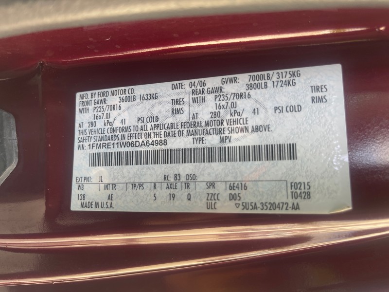 2006 Ford Econoline Wagon XLT 8 PASS LOW MILES 56328 in ,