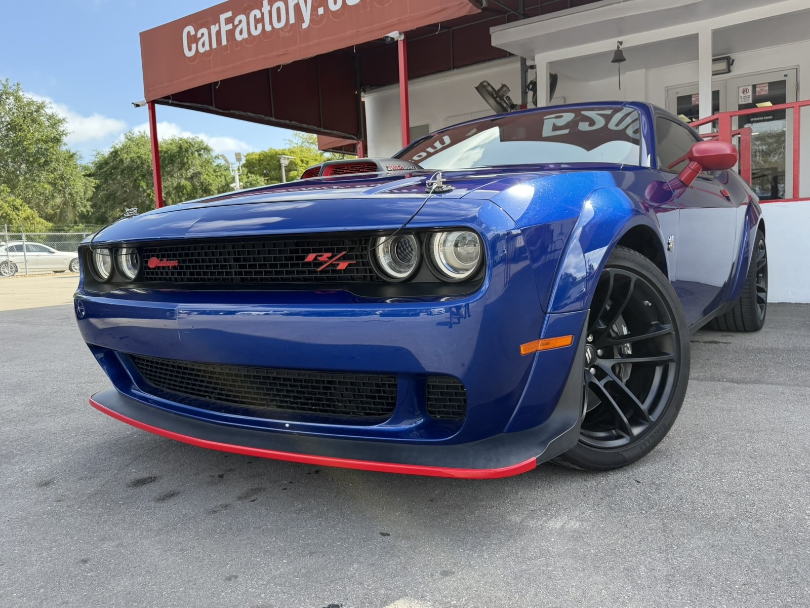 Indigo Blue 2022 Dodge Challenger R/T Scat Pack Widebody RWD Coupe Rear-Wheel Drive Manual